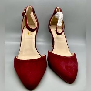 BRAND NEW!!! Glaze high heels. Wine red color. Style PERAL-1